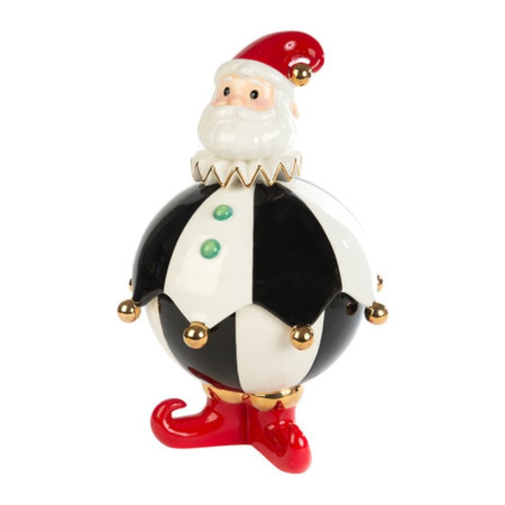 Mackenzie-Childs-Santa Lidded Serving Dish - Picture 4 of 6